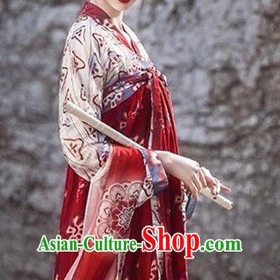 Chinese Traditional Apparels Tang Dynasty Palace Lady Historical Costumes Ancient Royal Princess Hanfu Dress for Women