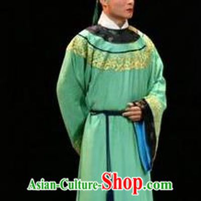 Fan Jin Zhong Ju Chinese Shanxi Opera Scholar Apparels Costumes and Headpieces Traditional Jin Opera Xiaosheng Garment Young Male Clothing
