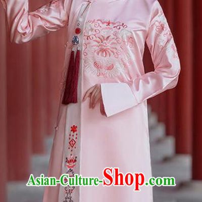 Chinese Traditional Qing Dynasty Manchu Princess Historical Costumes Ancient Imperial Consort Hanfu Dress Noble Female Apparels and Headpieces Complete Set
