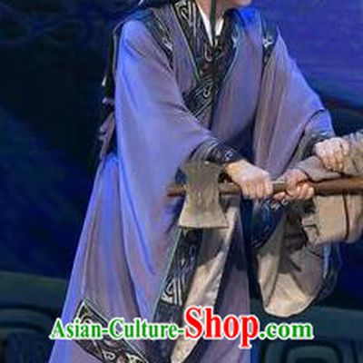 Qing Ming Chinese Shanxi Opera Niche Apparels Costumes and Headpieces Traditional Jin Opera Xiaosheng Garment Young Male Clothing