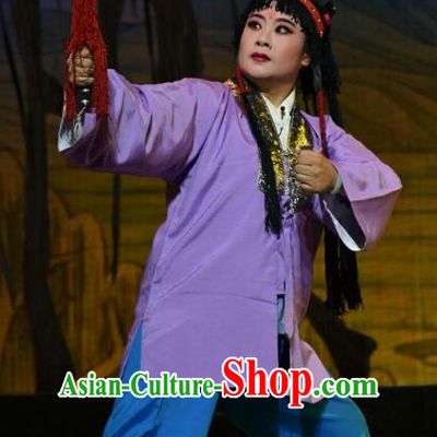 Mulan Joins the Army Chinese Shanxi Opera Young Boy Hua Mudi Apparels Costumes and Headpieces Traditional Jin Opera Wa Wa Sheng Garment Clothing