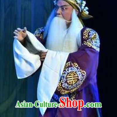 Mulan Joins the Army Chinese Shanxi Opera Landlord Hua Hu Apparels Costumes and Headpieces Traditional Jin Opera Laosheng Garment Ministry Councillor Clothing