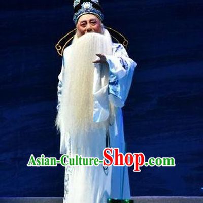 Fenyang King Chinese Shanxi Opera Laosheng Apparels Costumes and Headpieces Traditional Jin Opera Elderly Male Garment Hero Guo Ziyi Clothing