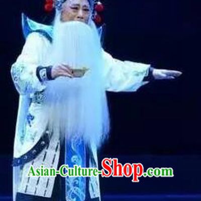 Fenyang King Chinese Shanxi Opera Infante Apparels Costumes and Headpieces Traditional Jin Opera Elderly Male Garment Laosheng Guo Ziyi Clothing