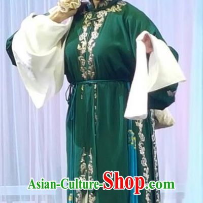 Chinese Jin Opera Actress Liu Mingyue Garment Costumes and Headdress Chun Jiang Yue Traditional Shanxi Opera Young Female Apparels Diva Dress