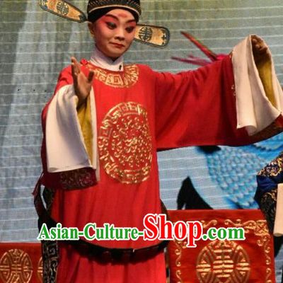 Chun Jiang Yue Chinese Shanxi Opera Number One Scholar Apparels Costumes and Headpieces Traditional Jin Opera Young Male Garment Xiaosheng Liu Bao Clothing