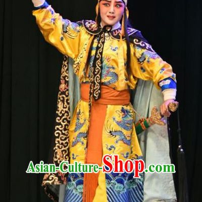Shen Gong Qing Hun Chinese Shanxi Opera Xiaosheng Apparels Costumes and Headpieces Traditional Jin Opera Noble Male Garment Prince Clothing