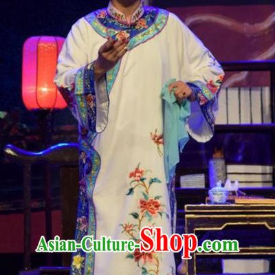 Chinese Jin Opera Hua Tan Garment Costumes and Headdress Da Hu Ji Traditional Shanxi Opera Young Female Apparels Qing Dynasty Woman White Dress