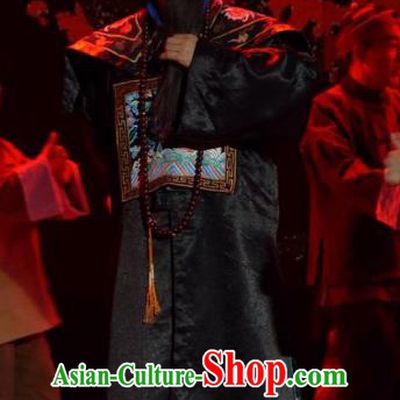 Da Hu Ji Chinese Shanxi Opera Qing Dynasty Apparels Costumes and Headpieces Traditional Jin Opera Censor Liang Zhongjing Garment Official Clothing