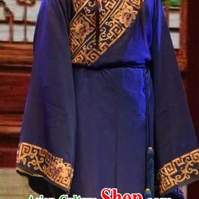 Shou Jiang Wei Chinese Shanxi Opera Young Boy Apparels Costumes and Headpieces Traditional Jin Opera Servant Garment Wa Wa Sheng Clothing