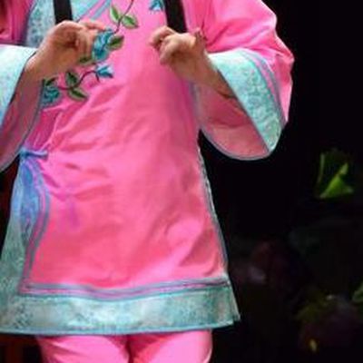 Chinese Jin Opera Young Lady Garment Costumes and Headdress The Legend of Jin E Traditional Shanxi Opera Maidservant Apparels Diva Pink Dress