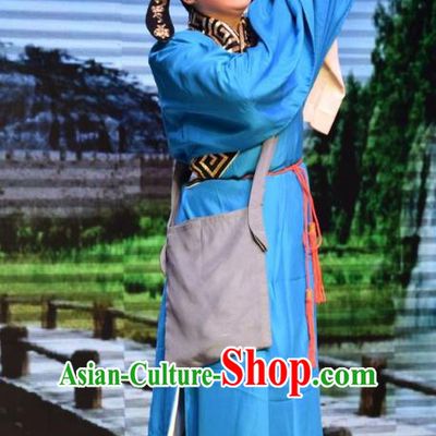 Legend of Leper Chinese Shanxi Opera Xiaosheng Apparels Costumes and Headpieces Traditional Jin Opera Scholar Garment Niche Chen Lvqin Clothing