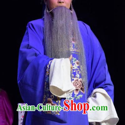Legend of Leper Chinese Shanxi Opera Landlord Apparels Costumes and Headpieces Traditional Jin Opera Elderly Male Garment Ministry Councillor Clothing