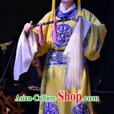 Ming Gong Duan Chinese Shanxi Opera Figurant Apparels Costumes and Headpieces Traditional Jin Opera Eunuch Garment Palace Servant Clothing