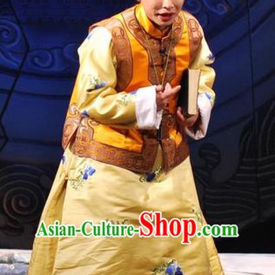 Under the Red Banner Chinese Qu Opera Young Man Apparels Costumes and Headpieces Traditional Beijing Opera Xiaosheng Garment Qing Dynasty Childe Clothing