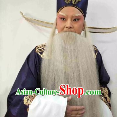Liu Bei Zhao Qin Chinese Hubei Hanchu Opera Elderly Male Apparels Costumes and Headpieces Traditional Han Opera Laosheng Garment Official Qiao Xuan Clothing