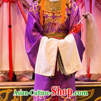 Yu Zhou Feng Chinese Hubei Hanchu Opera Eunuch Apparels Costumes and Headpieces Traditional Han Opera Garment Figurant Clothing