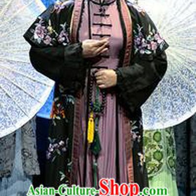 Chinese Han Opera Actress Li Pinger Garment Jin Lian Costumes and Headdress Traditional Hubei Hanchu Opera Diva Apparels Young Mistress Dress