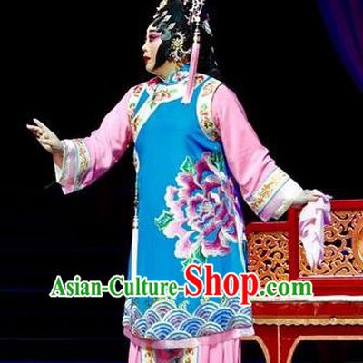 Chinese Cantonese Opera Young Female Garment Prince Rui and Concubine Zhuang Costumes and Headdress Traditional Guangdong Opera Hua Tan Apparels Imperial Consort Dress