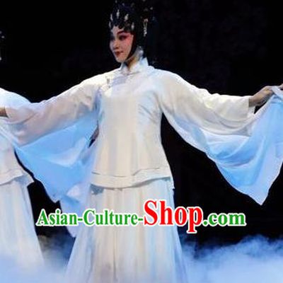 Chinese Cantonese Opera Dance Lady Garment Prince Rui and Concubine Zhuang Costumes and Headdress Traditional Guangdong Opera Apparels Figurant Dress