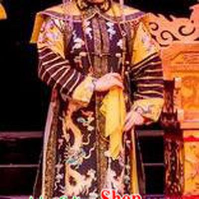 Chinese Cantonese Opera Empress Garment Prince Rui and Concubine Zhuang Costumes and Headdress Traditional Guangdong Opera Apparels Queen Xiaozhuang Dress