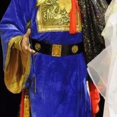 Hua Yue Ying Chinese Guangdong Opera Xiaosheng Apparels Costumes and Headpieces Traditional Cantonese Opera Garment Military Officer Lin Yuansheng Clothing