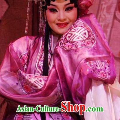 Chinese Cantonese Opera Garment Hua Yue Ying Costumes and Headdress Traditional Guangdong Opera Actress Apparels Diva Du Caiwei Young Beauty Dress