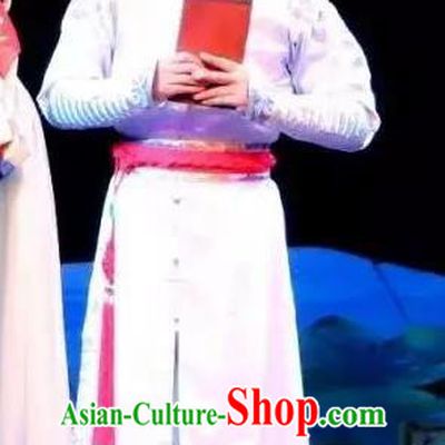 Hua Yue Ying Chinese Guangdong Opera Xiaosheng Apparels Costumes and Headpieces Traditional Cantonese Opera Young Male Garment Scholar Lin Yuansheng Clothing