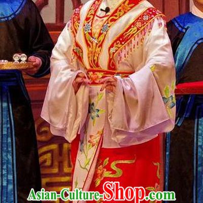 Chinese Cantonese Opera Diva Garment Qian Tang Su Xiaoxiao Costumes and Headdress Traditional Guangdong Opera Young Female Apparels Hua Tan Dress