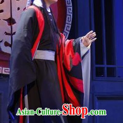 Empress Zhou the Lesser Chinese Guangdong Opera Distress Male Apparels Costumes and Headpieces Traditional Cantonese Opera Garment Xiaosheng Li Yu Clothing