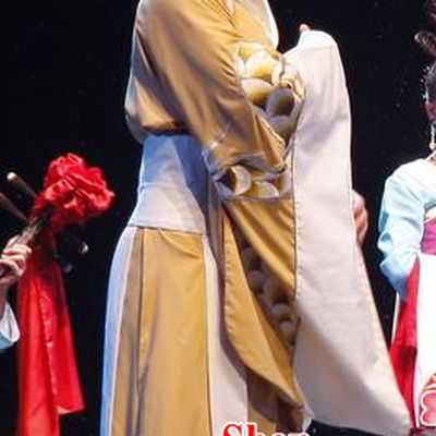 Empress Zhou the Lesser Chinese Guangdong Opera Duke Apparels Costumes and Headpieces Traditional Cantonese Opera Monarch Garment Xiaosheng Li Yu Clothing