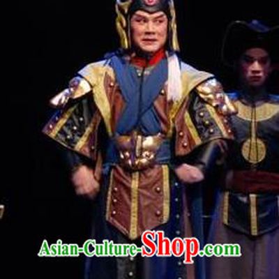 Empress Zhou the Lesser Chinese Guangdong Opera General Apparels Costumes and Headpieces Traditional Cantonese Opera Military Officer Garment Clothing