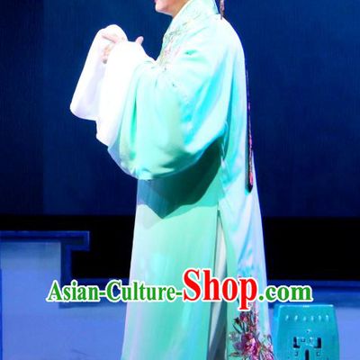 Hua Jian Ji Chinese Guangdong Opera Young Man Apparels Costumes and Headpieces Traditional Cantonese Opera Xiaosheng Garment Niche Liang Yicang Clothing