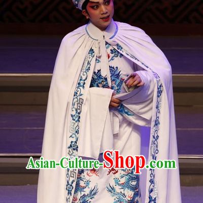 Meng Hui Tai Hu Chinese Guangdong Opera Noble Childe Apparels Costumes and Headpieces Traditional Cantonese Opera Xiaosheng Garment Niche Fan Li Clothing