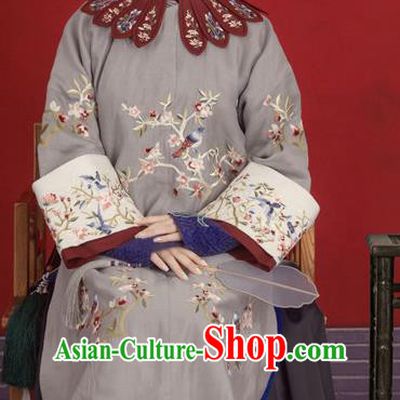 Chinese Traditional Drama Ancient Imperial Consort Hanfu Dress Apparels Qing Dynasty Manchu Palace Concubine Historical Costumes and Headdress for Women