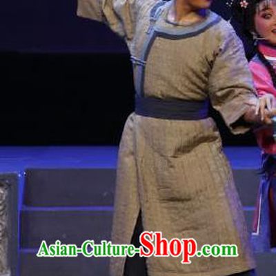 Barwo Guild Chinese Guangdong Opera Qing Dynasty Civilian Apparels Costumes and Headpieces Traditional Cantonese Opera Young Man Garment Clothing