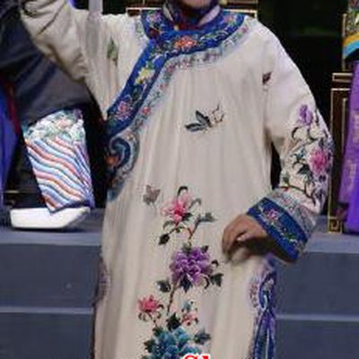 Chinese Cantonese Opera Hua Tan Goubi Zhang Garment Barwo Guild Costumes and Headdress Traditional Guangdong Opera Actress Apparels Young Female Dress