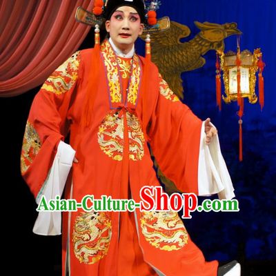 Diao Man Gong Zhu Gan Fu Ma Chinese Guangdong Opera Young Male Apparels Costumes and Headpieces Traditional Cantonese Opera Prince Garment Bridegroom Meng Feixiong Clothing