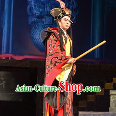 King of Nanyue Kingdom Chinese Guangdong Opera Xiaosheng Zhao Tuo Apparels Costumes and Headpieces Traditional Cantonese Opera Young Male Garment Duke Clothing