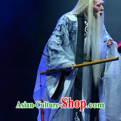 King of Nanyue Kingdom Chinese Guangdong Opera Elderly Male Apparels Costumes and Headpieces Traditional Cantonese Opera Laosheng Garment Duke Zhao Tuo Clothing