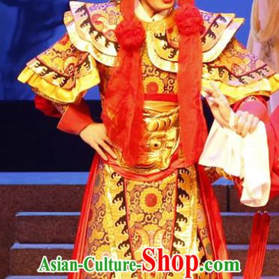 The Lotus Lantern Chinese Guangdong Opera General Apparels Costumes and Headpieces Traditional Cantonese Opera Er Lang God Garment Clothing