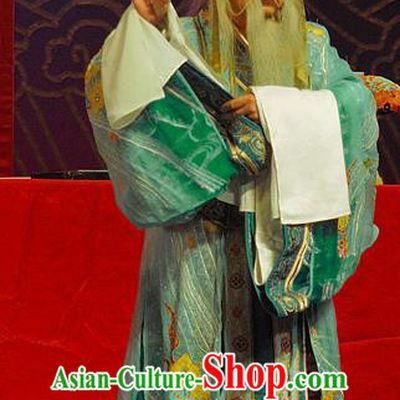Wo Hu Ling Chinese Sichuan Opera Elderly Male Apparels Costumes and Headpieces Peking Opera Highlights Old Servant Garment Steward Tang Dan Clothing