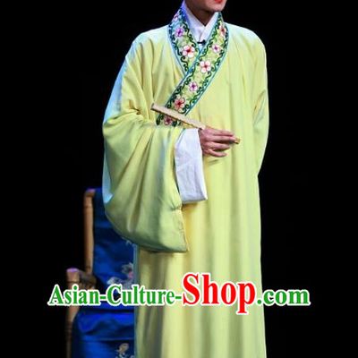 Zhen Zhu Shan Chinese Sichuan Opera Xiaosheng Apparels Costumes and Headpieces Peking Opera Highlights Young Male Garment Niche Jiang Xing Clothing