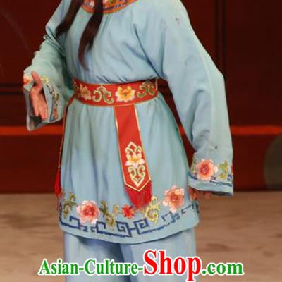 The Lotus Lantern Chinese Guangdong Opera Wa Wa Sheng Apparels Costumes and Headpieces Traditional Cantonese Opera Garment Young Boy Liu Chenxiang Clothing