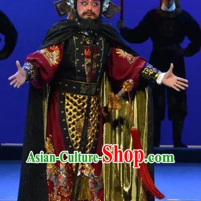 Search the College Chinese Guangdong Opera General Armor Apparels Costumes and Headpieces Traditional Cantonese Opera Elderly Male Garment Commander Clothing