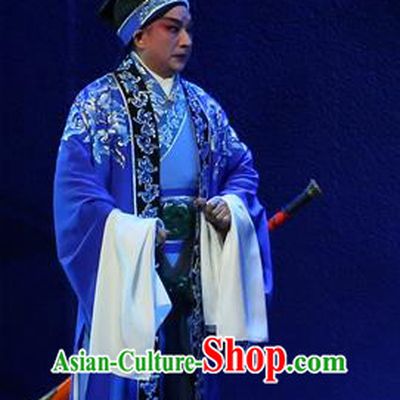 Gao Emperor of Han Chinese Guangdong Opera Young Male Apparels Costumes and Headpieces Traditional Cantonese Opera Xiaosheng Garment Liu Bang Clothing