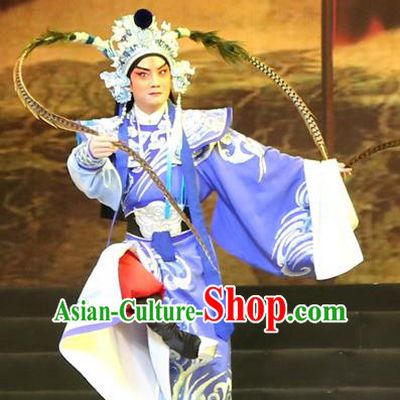 Gao Emperor of Han Chinese Guangdong Opera Wusheng Apparels Costumes and Headpieces Traditional Cantonese Opera Martial Male Garment Takefu Clothing