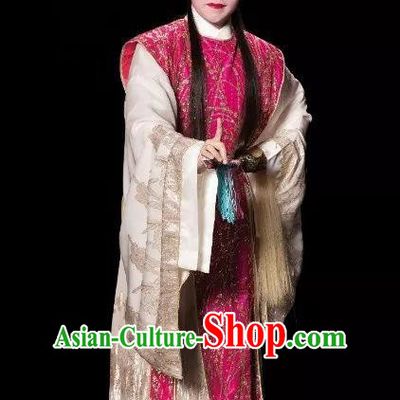Chinese Guangdong Opera Crown Prince Wei Jianhun Apparels Costumes and Headpieces Traditional Cantonese Opera Young Male Garment Xiaosheng Clothing