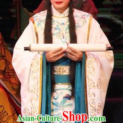 Legend of Er Lang Chinese Guangdong Opera Xiaosheng Apparels Costumes and Headwear Traditional Cantonese Opera Young Male Garment Prince Boyi Kao Clothing