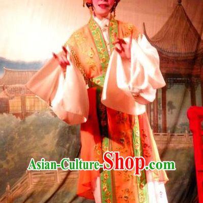 Chinese Cantonese Opera Young Female Garment Love in the Red Plum Costumes and Headdress Traditional Guangdong Opera Actress Apparels Consort Li Huiniang Dress
